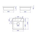 Ver imagem 7 de Cuba de Sobrepor Deca Slim 40x40 Quadrada Soft Antracite + Válvula + Sifão