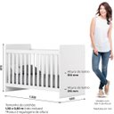 Ver imagem 2 de Berço para Bebê e Mini-cama 2 em 1 - Labirinto - Branco