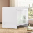 Ver imagem 1 de Berço para Bebê e Mini-cama 2 em 1 - Labirinto - Branco