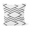 Kit 3 Capas Almofadas Decorativas Own Geométricas Preta e Branca 45x45 - Somente Capa - 3