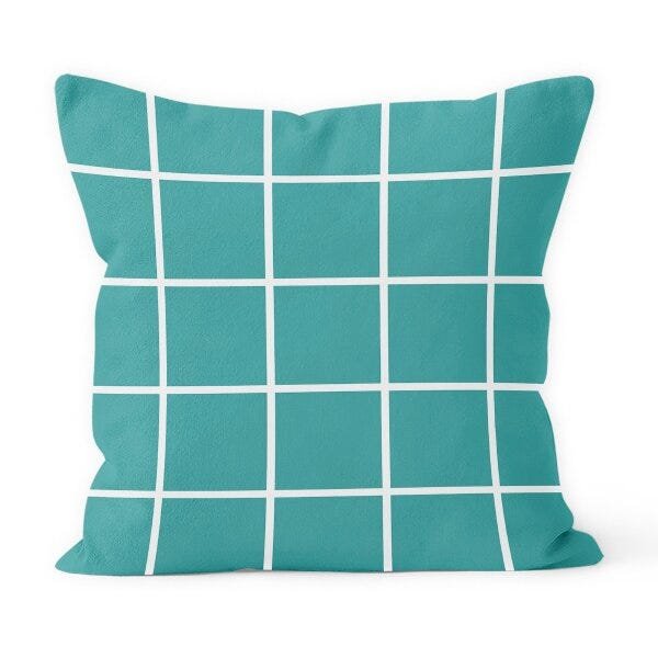 Kit 4 Capas de Almofadas Decorativas Own Geométricas O Amor Mora Aqui Verde - 45x45 cm - 3