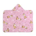 Ver imagem 1 de Toalha de Banho Bebe C/forro Bercinho: Girafa Rosa
