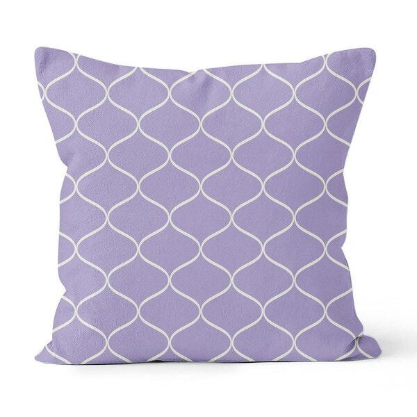 Kit 4 Capas de Almofadas Decorativas Own Estampas Lilás - 45x45 cm - 2