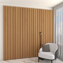 Ver imagem 1 de Painel para Tv 100% Mdf Ripado Decoração Freijó - Panorama Móveis