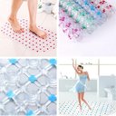 Ver imagem 5 de Tapete Box Chuveiro Antiderrapante Chao Banho Banheiro Grande PVC Ventosas Higienico Massagem