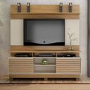 Ver imagem 2 de Estante Home para Tv até 60 Polegadas Texas Valdemóveis Cinamomo/off White
