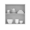 Ver imagem 4 de Armário Aéreo 70 cm 2 Portas Branco Stella Madesa