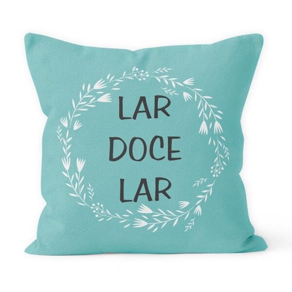 Kit 4 Capas de Almofadas Decorativas Own Lar Doce Lar Verde- 45x45 cm - 2