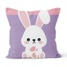 Kit 4 Capas de Almofadas Decorativas Own Coelhos da Páscoa Rosa e Lilás - 3