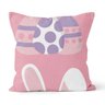 Kit 4 Capas de Almofadas Decorativas Own Coelhos da Páscoa Rosa e Lilás - 5