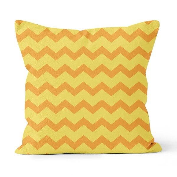 Kit 4 Capas de Almofadas Decorativas Own Feliz Páscoa e Chevron Amarela - 5