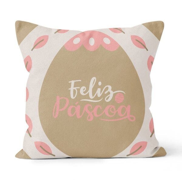 Kit 4 Capas de Almofadas Decorativas Own Flores Feliz Páscoa - 2