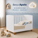 Ver mais imagens de Quarto de Bebê Completo Apolo | Berço 2 em 1, Cômoda Sapateira 100% MDF