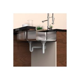 Sifão Tubo Extensivo Duplo Universal Branco Com Porca Pp - 6