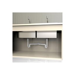 Sifão Tubo Extensivo Duplo Universal Branco Com Porca Pp - 7