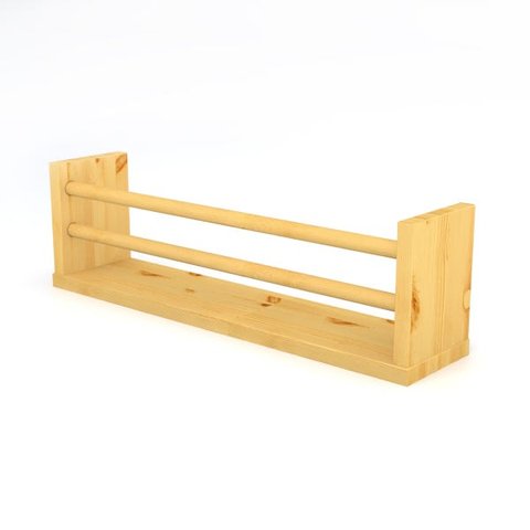 Prateleira Multiuso Com Fixação Invisível 45cm x 10cm x 13,5cm - Pinus