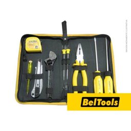 JOGO DE FERRAMENTAS 9 PEÇAS ESTOJO LONA BELTOOLS - 1