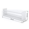 Prateleira Multiuso Com Fixação Invisível 45cm x 10cm x 13,5cm - Branco - 6