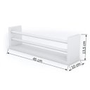 Ver imagem 6 de Prateleira Multiuso Com Fixação Invisível 45cm x 10cm x 13,5cm - Branco