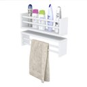 Ver imagem 3 de Prateleira Multiuso Com Fixação Invisível 45cm x 10cm x 13,5cm - Branco