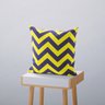 Kit 4 Capas de Almofadas Decorativas Own Folhas e Chevron Amarela - 45x45 cm - 6