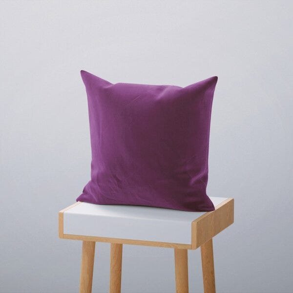 Kit 4 Capas de Almofadas Decorativas Own Triângulos Coloridos e Lisas Roxo - 45x45 cm - 4
