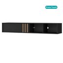Ver imagem 6 de Rack Suspenso Linea para TV 160cm MDP com Suporte Preto Móveis Carraro