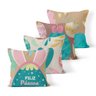 Kit 4 Almofadas Decorativas Own Love Feliz Páscoa - 1