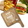 Tábua Rústica Hamburgueria Personalizada Para servir Lanche - 5