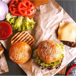 Tábua Rústica Hamburgueria Personalizada Para servir Lanche - 4