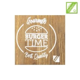 Tábua Rústica Hamburgueria Personalizada Para servir Lanche - 2