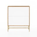 Ver imagem 6 de Cômoda Square 3 Gavetas 80 cm X 45 cm Louro Freijó