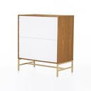 Ver imagem 7 de Cômoda Square 3 Gavetas 80 cm X 45 cm Louro Freijó