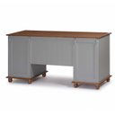 Ver imagem 3 de Escrivaninha Linz 7 Gavetas 80 X 176 X 50 Cm (a X L X P) Cor Cinza Escuro- Imbuia Glazer