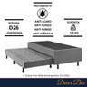 Box com Cama Auxiliar Retrátil Revestida Suede Duquesa - 3