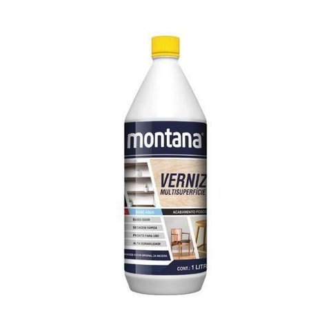Verniz para Piso Base Agua Fosco 1 Litro Montana Madeira Pro