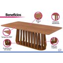 Ver imagem 4 de Mesa Cozinha Pitanga Madeira 210x100cm Madeira/Cinamomo Cimol