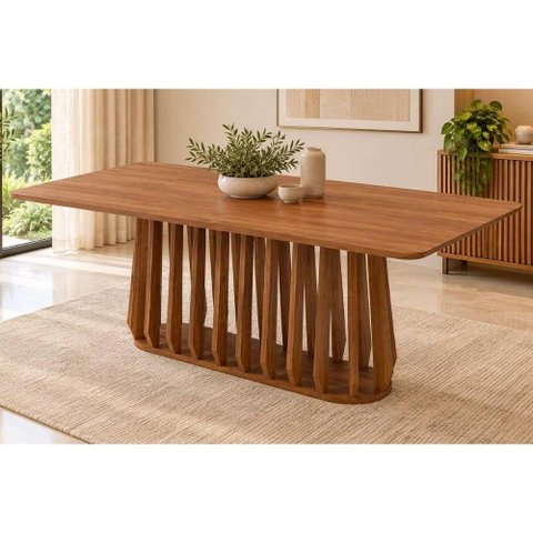 Mesa Cozinha Pitanga Madeira 210x100cm Madeira/Cinamomo Cimol