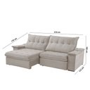 Ver imagem 6 de Sofá Lua Veludo 02 Módulos 80 Cm B25cm Meu Sofá Online