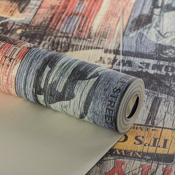 Papel de Parede Vinílico Lavável Cidade Nova York City Usa - 3