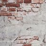 Papel de Parede Textura Tijolinho Demolição 3d Laranja - 2