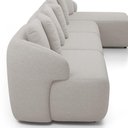 Ver mais imagens de Sofá 5 Lugares com Chaise Direito Sala Living 388cm Arlo F04 Linho Cru - Lyam Decor
