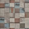 Papel de Parede Importado Textura Mosaico Madeira Cubos 3d - 2