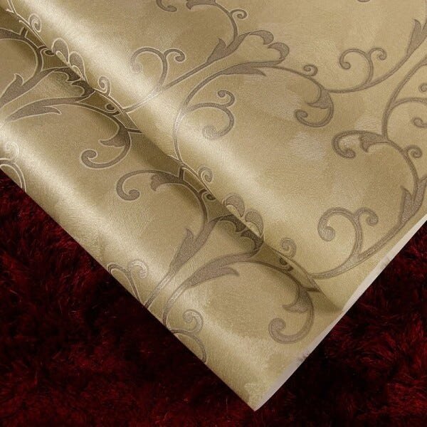 Papel de Parede Importado Marrom com Detalhes Marrom Escuro - 4