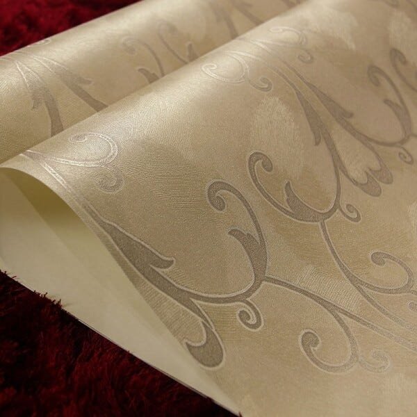 Papel de Parede Importado Marrom com Detalhes Marrom Escuro - 5