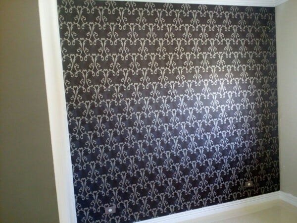Papel de Parede Importado Marrom Escuro Detalhes Dourado - 6