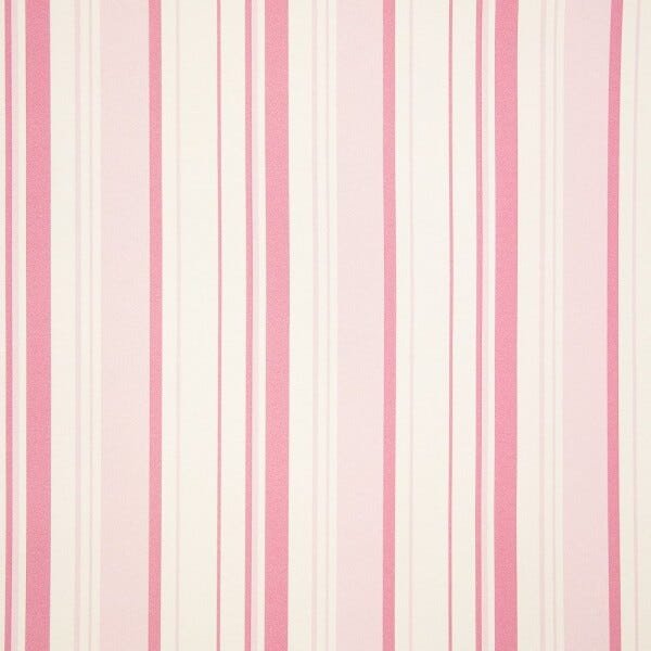 Papel de Parede Importado Vinílico Lavável Listrado Rosa - 1