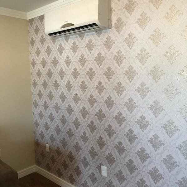 Papel de Parede Importado Vinílico Lavável Arabesco Fendi - 5