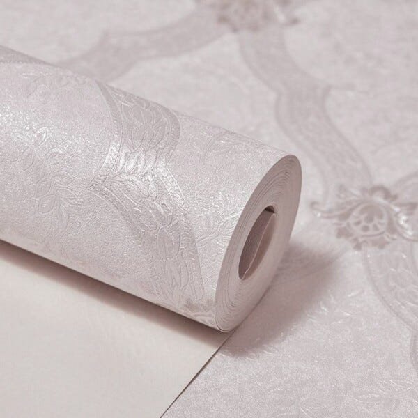 Papel de Parede Vinílico Texturizado Detalhes em Prata - 1