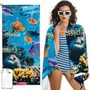 Ver imagem 5 de Toalha para Praia Verão e Piscina:estrela do Mar